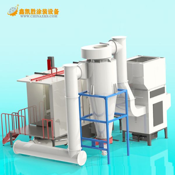 大旋（xuán）風（fēng）噴粉房_粉末回收（shōu）係統原理