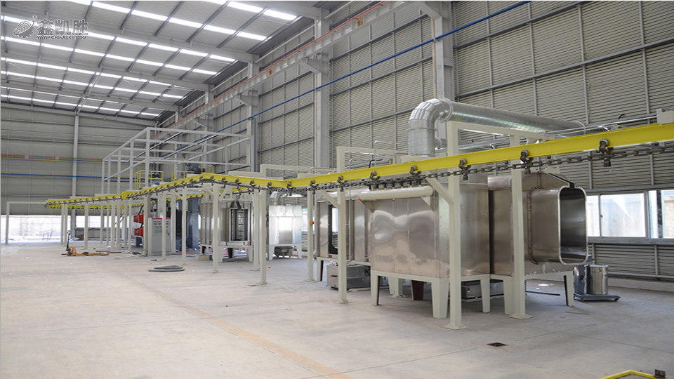 噴塑（sù）設（shè）備模鍛鏈輸送係統（tǒng）