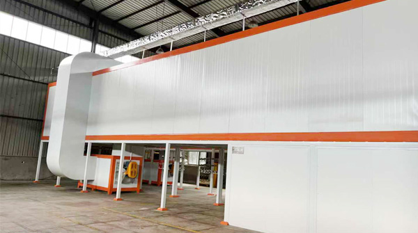 靜電噴塗(tú)設備快速換色(sè)噴粉房 靜電(diàn)噴塗設備快速換色噴粉房