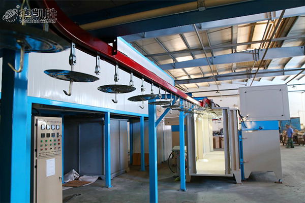 噴粉生產線設備金屬表麵噴塗處理的方法