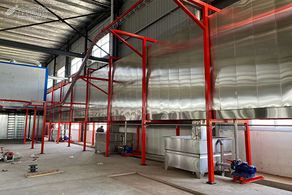 噴粉(fěn)設備流水線