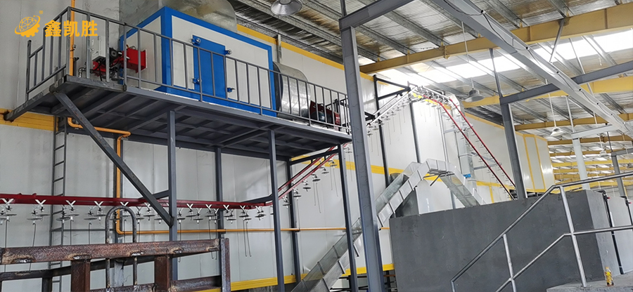 噴粉(fěn)設備流水線(xiàn)